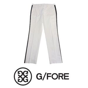 G/FORE White Pants with Black Side Stripe